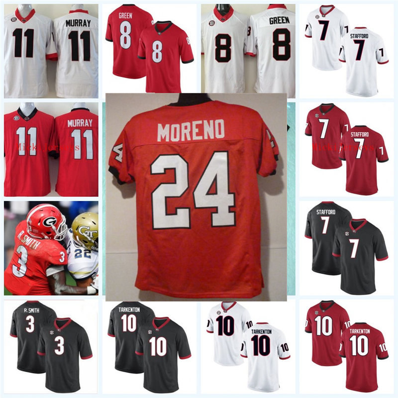 Georgia Bulldogs Football Roquan Smith Aaron Murray Fran Tarkenton KNOWSHON MORENO Isaac Nauta Bill Goldberg GENO ATKINS Georgia Jersey, Black
Georgia Bulldogs Football Roquan Smith Aaron Murray Fran Tarkenton KNOWSHON MORENO Isaac Nauta Bill Goldberg GENO ATKINS Georgia Jersey, Black