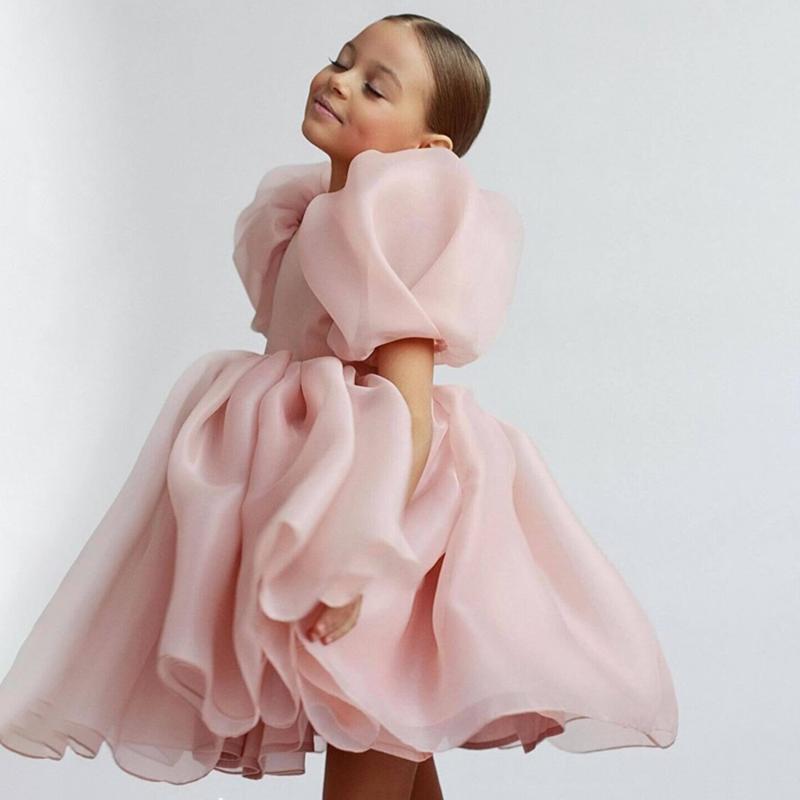 Girl's Dresses Organza Minimalist Short Puff Sleeves First Communion Ball Gown Custom Made Princess Birthday Midi Tutu Flower Girls Dress, Red;yellow
Girl's Dresses Organza Minimalist Short Puff Sleeves First Communion Ball Gown Custom Made Princess Birthday Midi Tutu Flower Girls Dress, Red;yellow