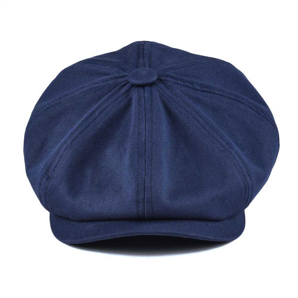 BOTVELA Newsboy Cap Men's Twill Cotton Navy Blue Hat Women's Baker Boy Caps Retro Big Large Hats Male Boina Apple Beret 003 T200104