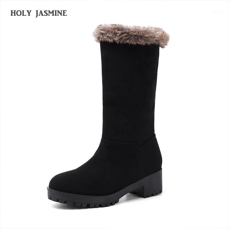 HOLY JASMINE New Winter Flock Snow Boots Round Toe Rubber Women Shoes Slip-On Solid Color Ankle Boots Med (3cm-5cm) Platform1, Black
HOLY JASMINE New Winter Flock Snow Boots Round Toe Rubber Women Shoes Slip-On Solid Color Ankle Boots Med (3cm-5cm) Platform1, Black