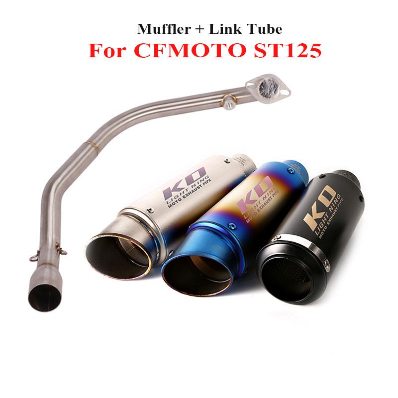 For CFMOTO ST125 Exhaust System Muffler Connector Section Link Tube Pipe Slip on 51mm ST125
For CFMOTO ST125 Exhaust System Muffler Connector Section Link Tube Pipe Slip on 51mm ST125