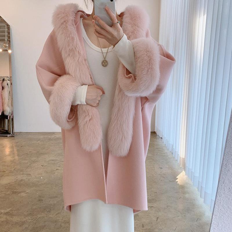 Lucyever Sweet Patchwork Fur Woolen Coats Womens Korean Style Long Jackets Woman Elagant Full Sleeve Winter New Coat Femme, Pink
Lucyever Sweet Patchwork Fur Woolen Coats Womens Korean Style Long Jackets Woman Elagant Full Sleeve Winter New Coat Femme, Pink