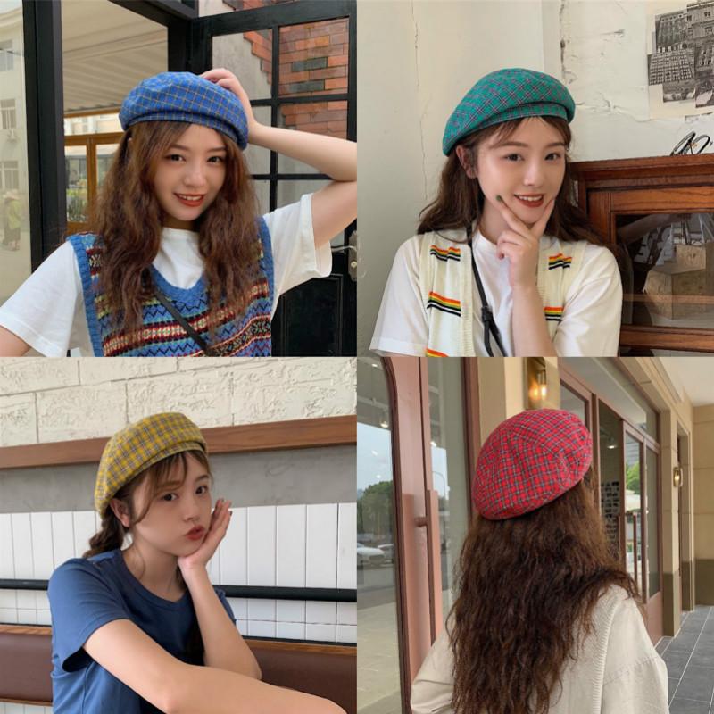 2020 New Plaid beret female retro British Korean hat four seasons hat female beret Japanese wild octagonal SL-06, Random color
2020 New Plaid beret female retro British Korean hat four seasons hat female beret Japanese wild octagonal SL-06, Random color