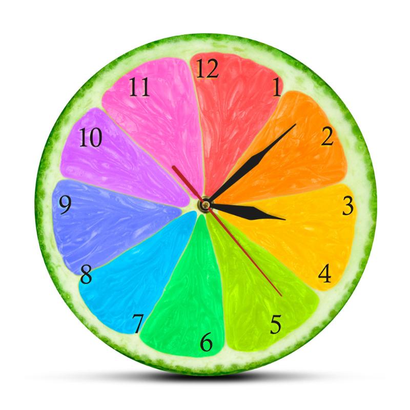 Citrus Rainbow Silent Non ticking Natural Flavors Home Decor Wall Clock Grapefruit Lime Slice Color Wheel Hanging Wall Watch
Citrus Rainbow Silent Non ticking Natural Flavors Home Decor Wall Clock Grapefruit Lime Slice Color Wheel Hanging Wall Watch