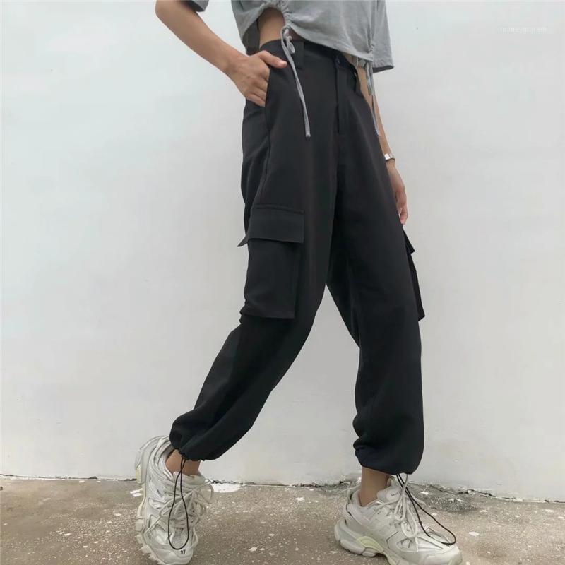 2020 Women' Drawstring Legged Overalls Multi Pocket High Quality Wide Leg Pants Mid Waist Elastic Loose Autumn Cargo Pants Flat1, Black
2020 Women' Drawstring Legged Overalls Multi Pocket High Quality Wide Leg Pants Mid Waist Elastic Loose Autumn Cargo Pants Flat1, Black