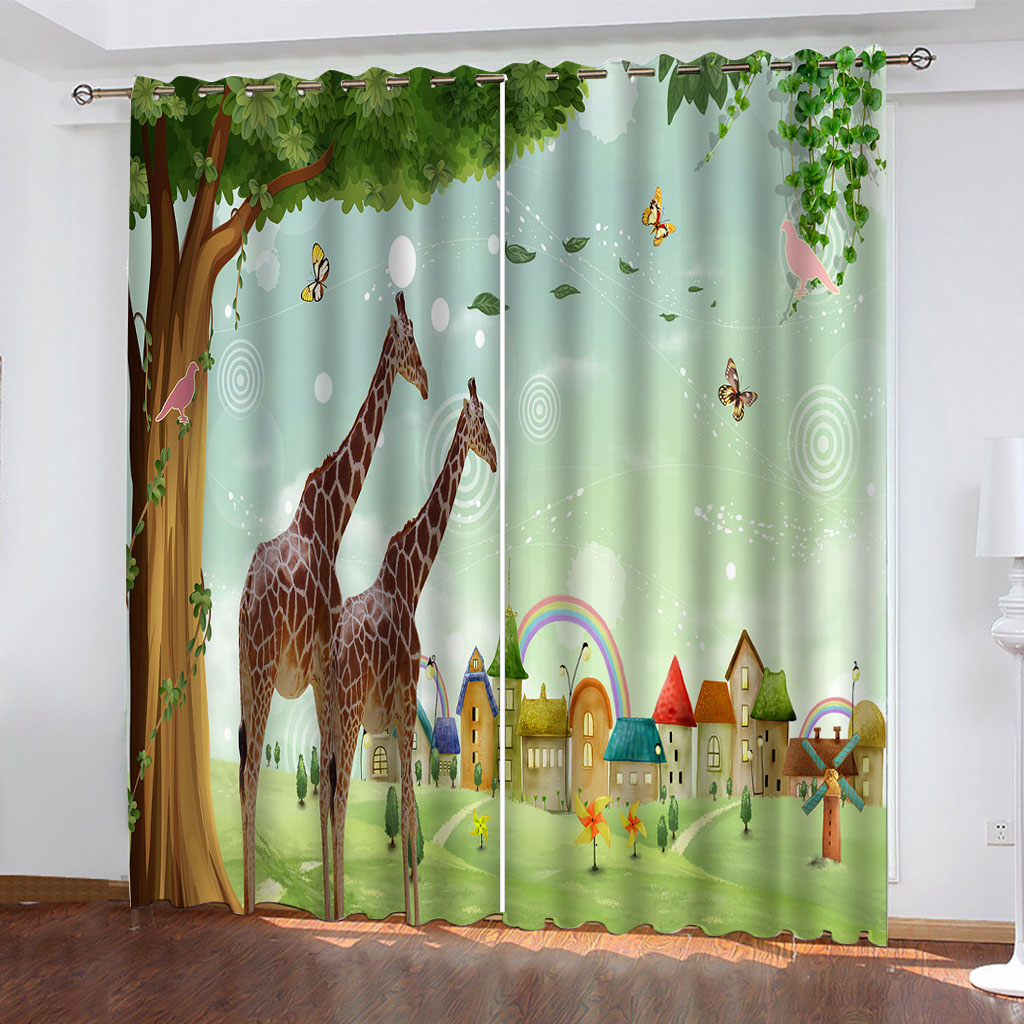 3D Blackout Curtains For Living room Bedding room Drapes Cotinas para sala cartoon kids curtains, Green
3D Blackout Curtains For Living room Bedding room Drapes Cotinas para sala cartoon kids curtains, Green