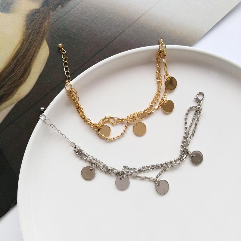 Personality trend bracelet multilayer metal texture bracelet round pendant jewelry women
Personality trend bracelet multilayer metal texture bracelet round pendant jewelry women