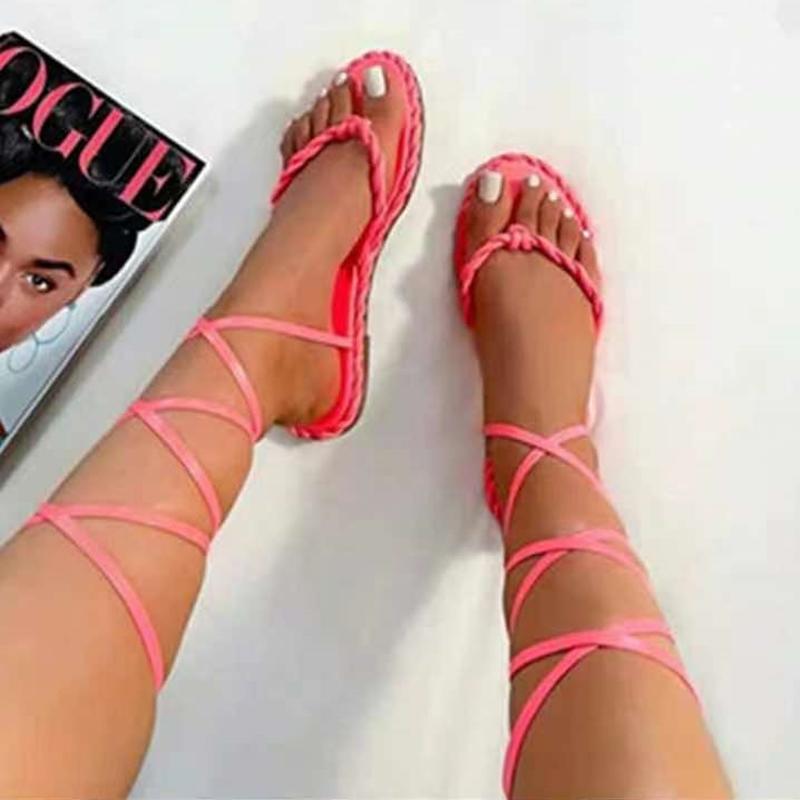 Sandals Summer Flat Women Braiding Strap Flip Flops Lace Up Open Round Toe Casual Design Plus Size 10.5, Black
Sandals Summer Flat Women Braiding Strap Flip Flops Lace Up Open Round Toe Casual Design Plus Size 10.5, Black