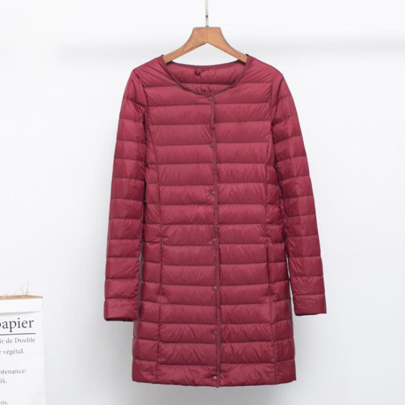 SEDUTMO Winter Plus Size 4XL Women Duck Down Jackets Long Ultra Light Coat Casual Puffer Jacket Slim Black Autumn Parkas ED875 201023