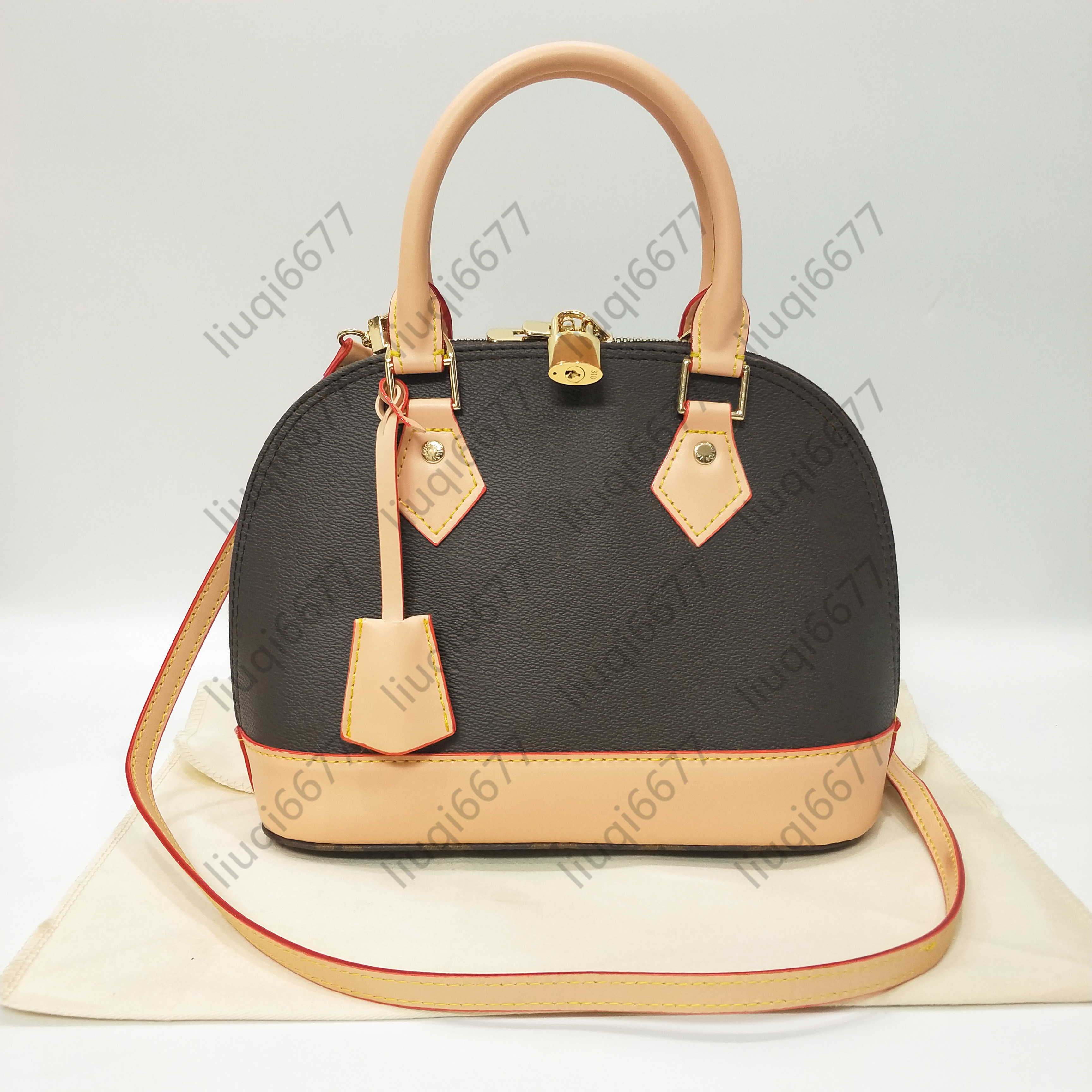 Top Quality New Style Women Shoulder Bags Brown Flower Grid ALMA BB Shell Bag Handle Cute Handbag cross body bag Messenger Handbags Totes, Gift bag
Top Quality New Style Women Shoulder Bags Brown Flower Grid ALMA BB Shell Bag Handle Cute Handbag cross body bag Messenger Handbags Totes, Gift bag