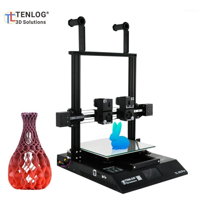 

TENLOG TL-D3 Pro 3D Printer Independent Dual Extruder Double Z-axis with Touchscreen Large Build Volume 300*300*350mm1