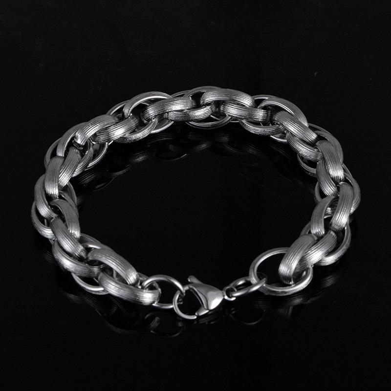 Simple Retro Men's Jewelry Fashion Youth Bracelet Cool Rough Hip Hop Titanium Steel Student Link Chain Hand Jewelry Metal Unisex
Simple Retro Men's Jewelry Fashion Youth Bracelet Cool Rough Hip Hop Titanium Steel Student Link Chain Hand Jewelry Metal Unisex