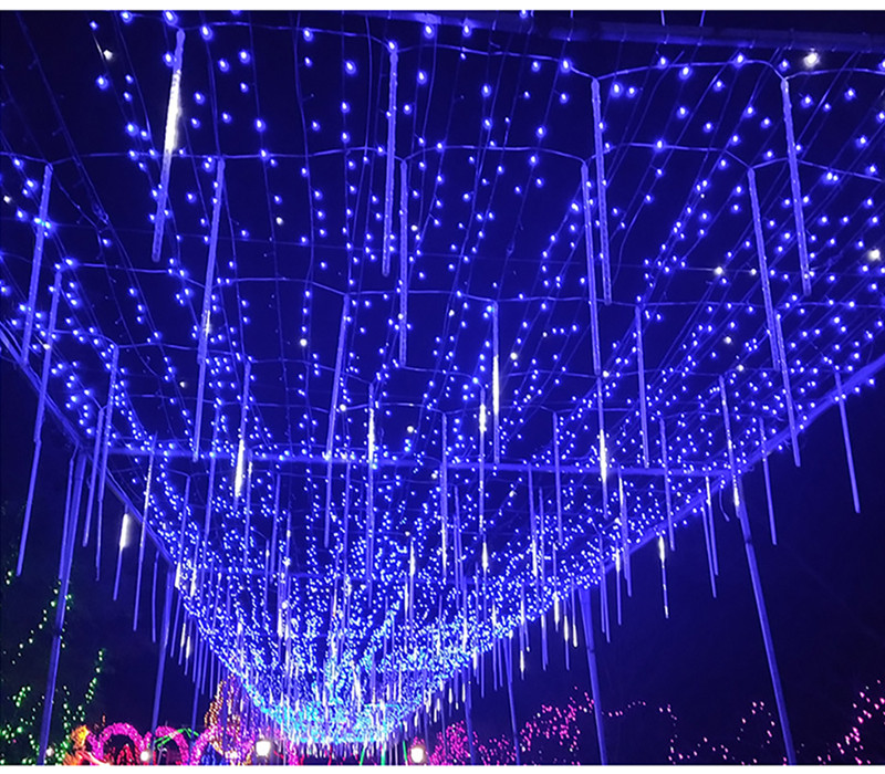 30cm 8 Tubes LED Meteor Shower Strings Garland Holiday Strip Light Outdoor Waterproof Fairy Lights For Garden Street Christmas Decoration
30cm 8 Tubes LED Meteor Shower Strings Garland Holiday Strip Light Outdoor Waterproof Fairy Lights For Garden Street Christmas Decoration
