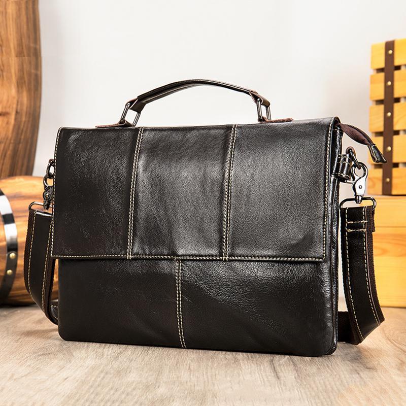 Full Grain Cow Leather Business Shoulder Bag Autumn Winter Stylish Genuine Leather Briefcase For Mens Handmade Tote1, Black
Full Grain Cow Leather Business Shoulder Bag Autumn Winter Stylish Genuine Leather Briefcase For Mens Handmade Tote1, Black