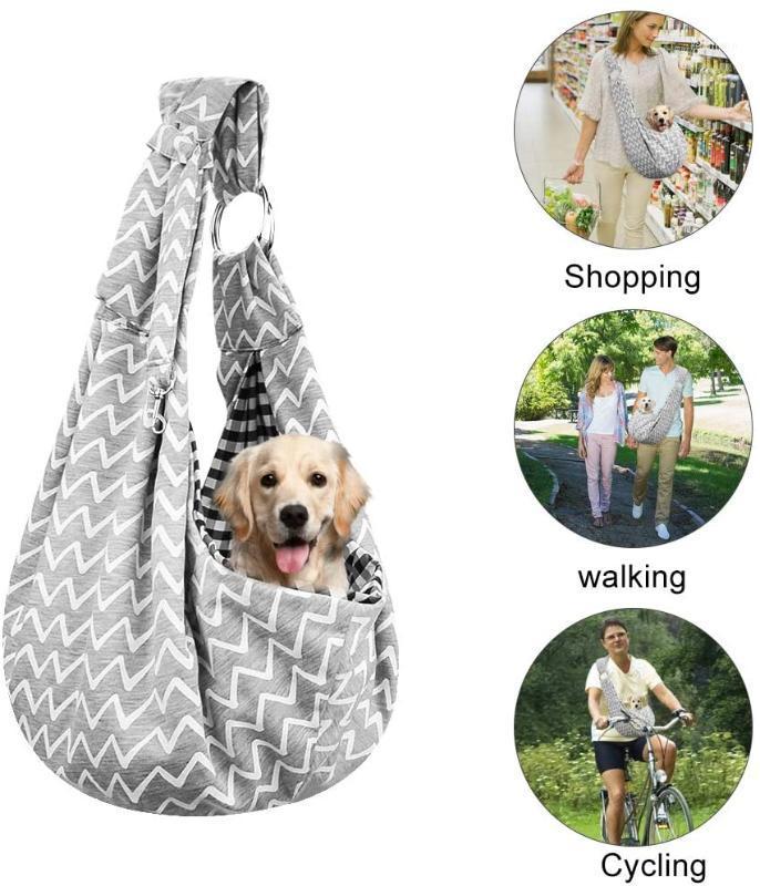 Reversible Cat Pet Puppy Pet Sling Carrier for Pets Up to 12+ lbs Hands Free Outdoor Travel Bag Tote Double Sides Using1
Reversible Cat Pet Puppy Pet Sling Carrier for Pets Up to 12+ lbs Hands Free Outdoor Travel Bag Tote Double Sides Using1