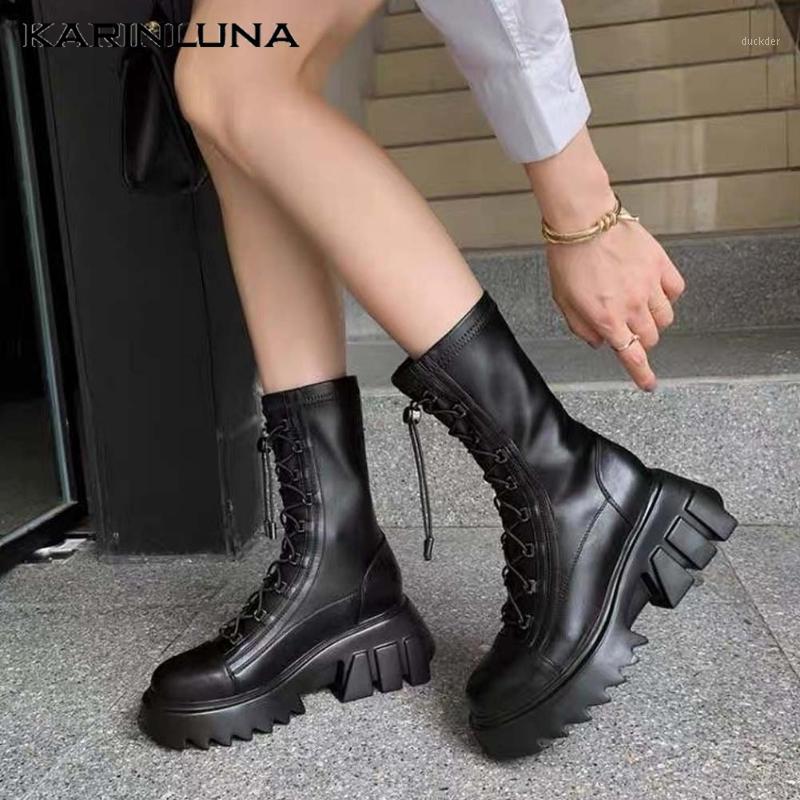 Karin High Qulity Shoes Women New Trendy Tire Sole Skidproof Round Toe Ankle Boots lace-up Leisure Women Shoes Booties1, Black
Karin High Qulity Shoes Women New Trendy Tire Sole Skidproof Round Toe Ankle Boots lace-up Leisure Women Shoes Booties1, Black