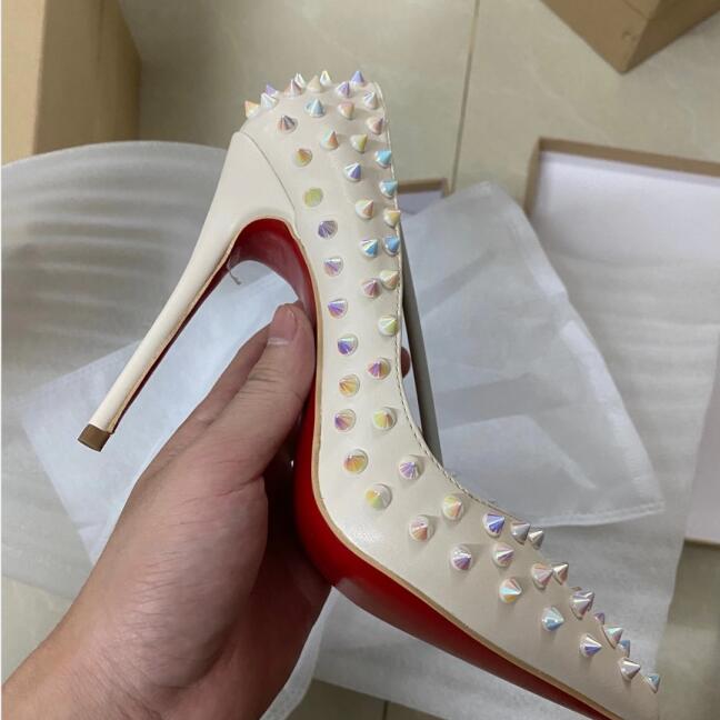 2020 Brand Shoes Red Sloe Women Pumps High Heels Shoes GoldenRivet Pointed Toe Fine Heel Lady Wedding Shoes Bottom For The Red 8cm 10cm 12cm, Black
2020 Brand Shoes Red Sloe Women Pumps High Heels Shoes GoldenRivet Pointed Toe Fine Heel Lady Wedding Shoes Bottom For The Red 8cm 10cm 12cm, Black