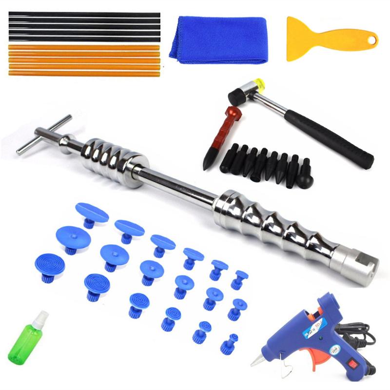 

Dent Tools paintless Dent Repair Puller Kit removal Slide Hammer glue sticks Reverse Hammer Glue Tabs Car Hail Damage