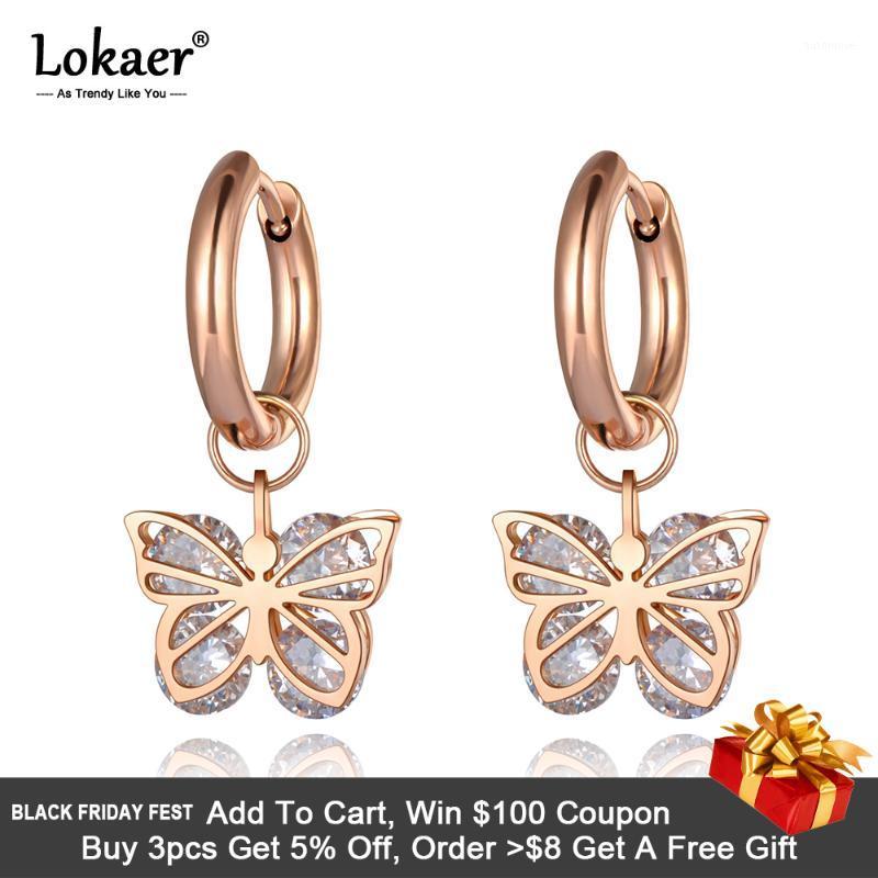 Lokaer Original Design CZ Crystal Butterfly Hoop Earrings Stainless Steel Trendy Animal Earrings Jewelry For Women Girls E201271
Lokaer Original Design CZ Crystal Butterfly Hoop Earrings Stainless Steel Trendy Animal Earrings Jewelry For Women Girls E201271