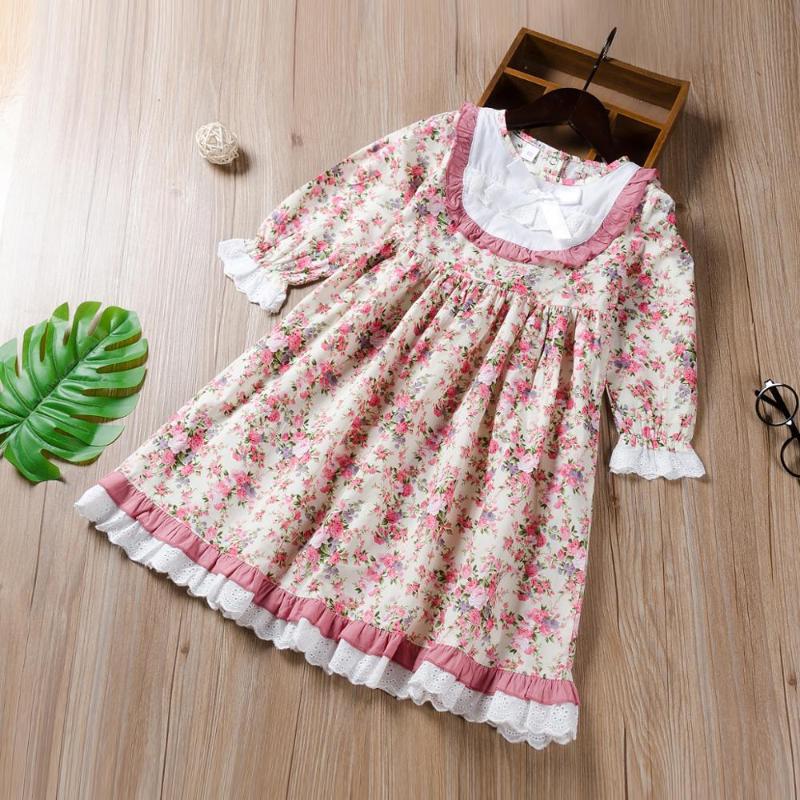 Elegant European Clothing Girl Flower Floral Princess Dress For Girls Baby Long Sleeve Pink Children Kids Clothes robe fille
Elegant European Clothing Girl Flower Floral Princess Dress For Girls Baby Long Sleeve Pink Children Kids Clothes robe fille