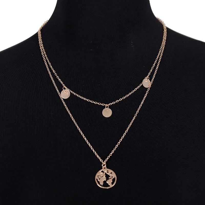 Imixlot Fashion Gold Color Necklace Earth Round Double Pendant Alloy Simple Layered Necklace Travel Necklaces Gifts Jewelry
Imixlot Fashion Gold Color Necklace Earth Round Double Pendant Alloy Simple Layered Necklace Travel Necklaces Gifts Jewelry