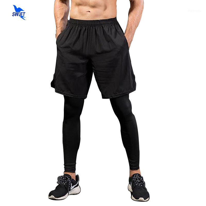Men's Fake 2 in 1 Running Shorts + Pants Quick Dry Compression Running Tights Training Fitness Cycling Pockets Sports Leggings1, Grey black
Men's Fake 2 in 1 Running Shorts + Pants Quick Dry Compression Running Tights Training Fitness Cycling Pockets Sports Leggings1, Grey black