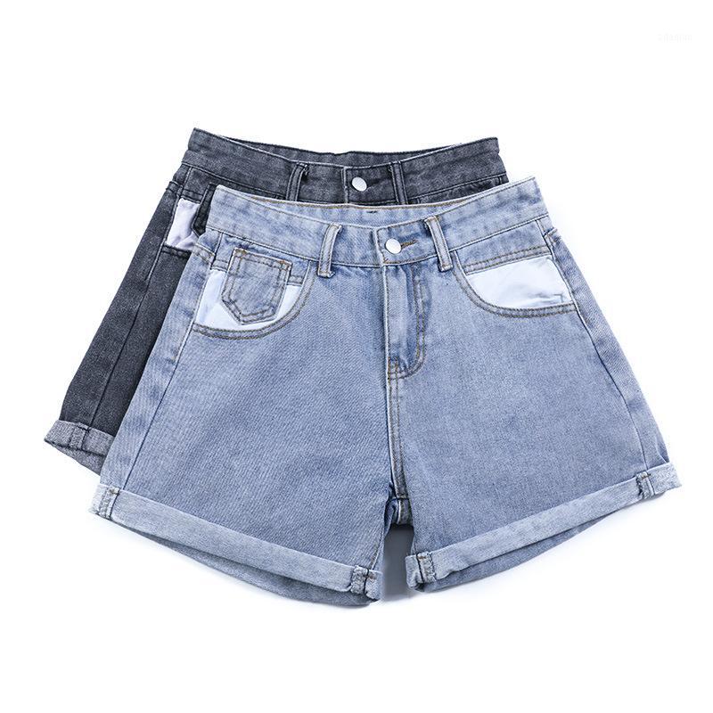 Hot 2020 Retro high-waist wide-leg denim shorts cotton temperament female new student curling all-match casual shorts women1, Black
Hot 2020 Retro high-waist wide-leg denim shorts cotton temperament female new student curling all-match casual shorts women1, Black