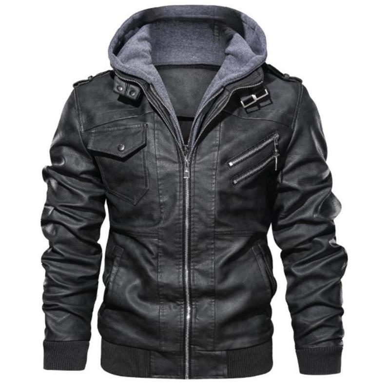 Mens Leather Jackets Winter Motorcycle Pu Jacket Biker Coats European Windbreaker Genuine Autumn Warm Slim Men Hooded And Coat, Leather outerwear
Mens Leather Jackets Winter Motorcycle Pu Jacket Biker Coats European Windbreaker Genuine Autumn Warm Slim Men Hooded And Coat, Leather outerwear