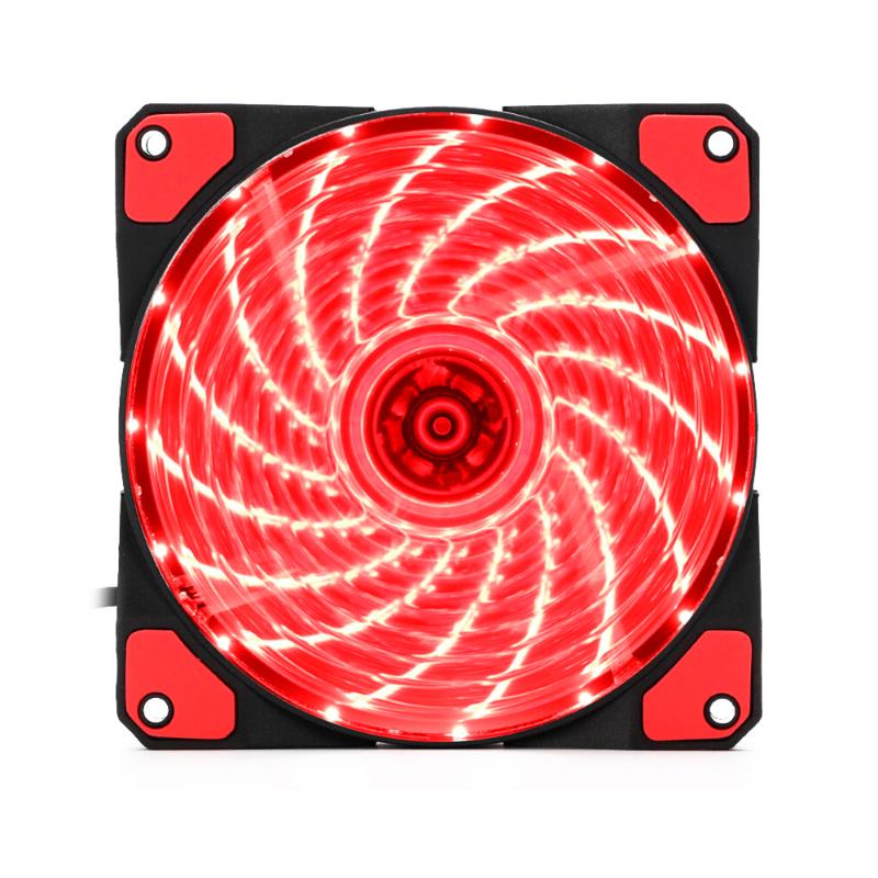 12CM Silent LED Cooler Fan 5V-13.2V PC Case Fan Strong Wind with 15 LED Blue Light(Green/Blue/Red
12CM Silent LED Cooler Fan 5V-13.2V PC Case Fan Strong Wind with 15 LED Blue Light(Green/Blue/Red