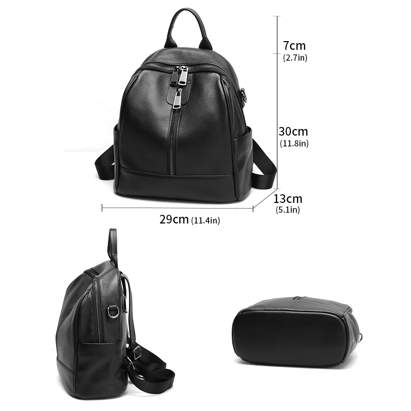 new fashion women genuine leather backpack school backpacks female casual large capacity black purse with shoulder strap
new fashion women genuine leather backpack school backpacks female casual large capacity black purse with shoulder strap