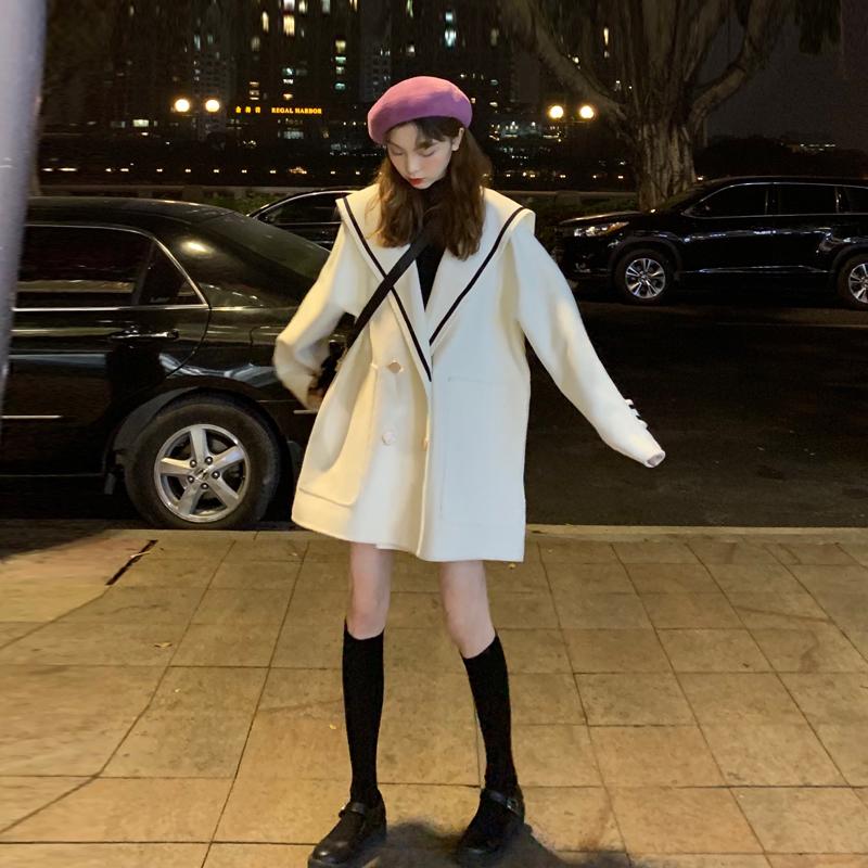 White Korean Wool Coat Autumn Short Blend Trench Fashion Winter Wool Coat High Quality Monteau Hiver Femme Women Jackets DE50MN, Black
White Korean Wool Coat Autumn Short Blend Trench Fashion Winter Wool Coat High Quality Monteau Hiver Femme Women Jackets DE50MN, Black