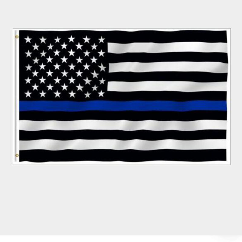 USA Police Flags 3 * 5 Foot Thin Blue Line USA Flag Black White And Blue American Flag With Brass Grommets Banner Flags AAD2753
USA Police Flags 3 * 5 Foot Thin Blue Line USA Flag Black White And Blue American Flag With Brass Grommets Banner Flags AAD2753