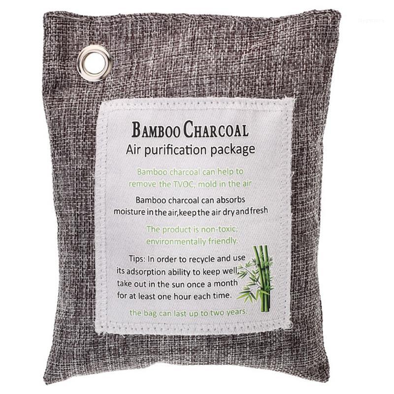 

Novel-Green Charcoal Odor Eliminator Bags (12-Pack) Activated Bamboo Charcoal Deodorizer Natural Freshener Removes Odor &Moistur1