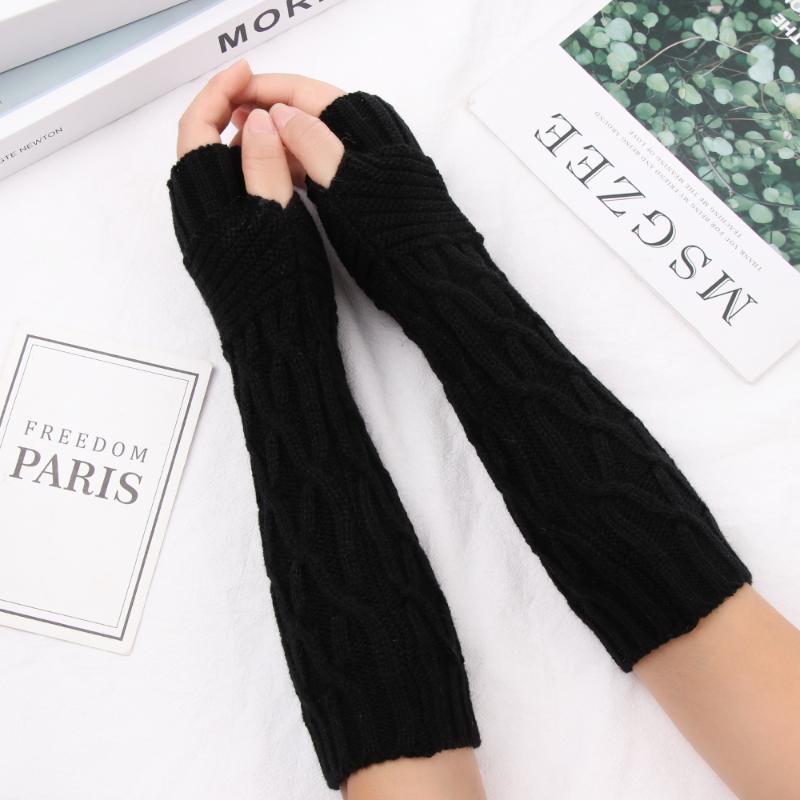 1Pair Fashion Unisex Semi-Long Knitted Gloves Winter Fingerless Thick Warm Glove Casual Candy Color Soft Elastic Mitten
1Pair Fashion Unisex Semi-Long Knitted Gloves Winter Fingerless Thick Warm Glove Casual Candy Color Soft Elastic Mitten