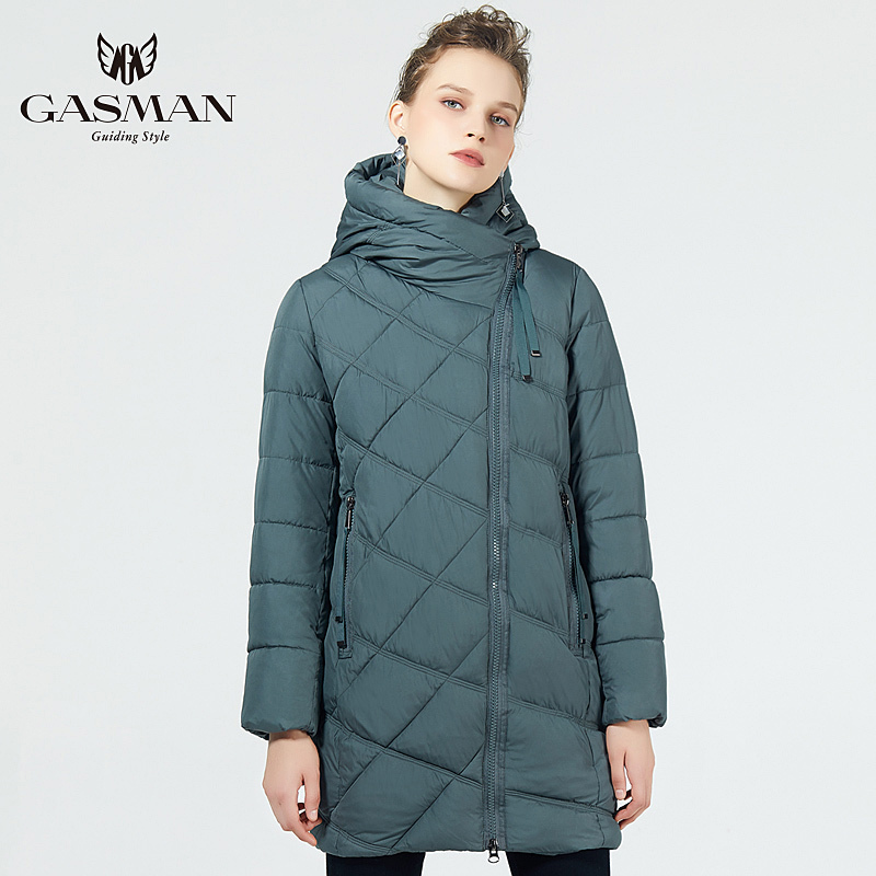 GASMAN New Winter Women's Jacket Down Female Fashionable Coat Hooded Warm Parkas Winter Outerwear Women High Quality 18806 201201