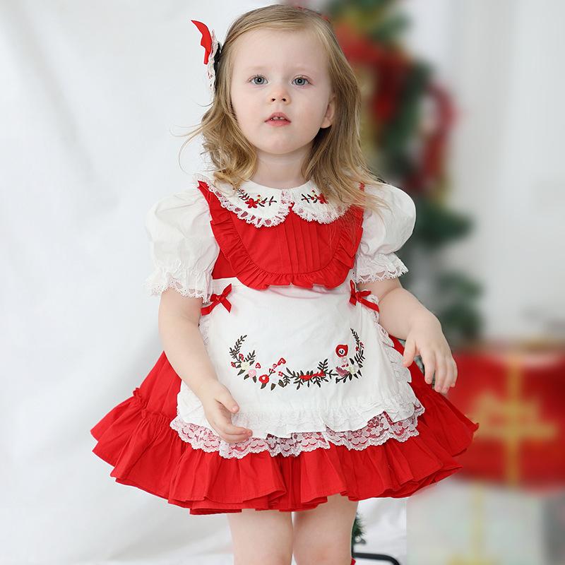 Girl's Dresses 2Pcs Baby Girls Spanish Royal Toddler Princess Lolita Ball Gown Infant Birthday Embroidery Clothes Kids Boutique GZB020, Red;yellow
Girl's Dresses 2Pcs Baby Girls Spanish Royal Toddler Princess Lolita Ball Gown Infant Birthday Embroidery Clothes Kids Boutique GZB020, Red;yellow