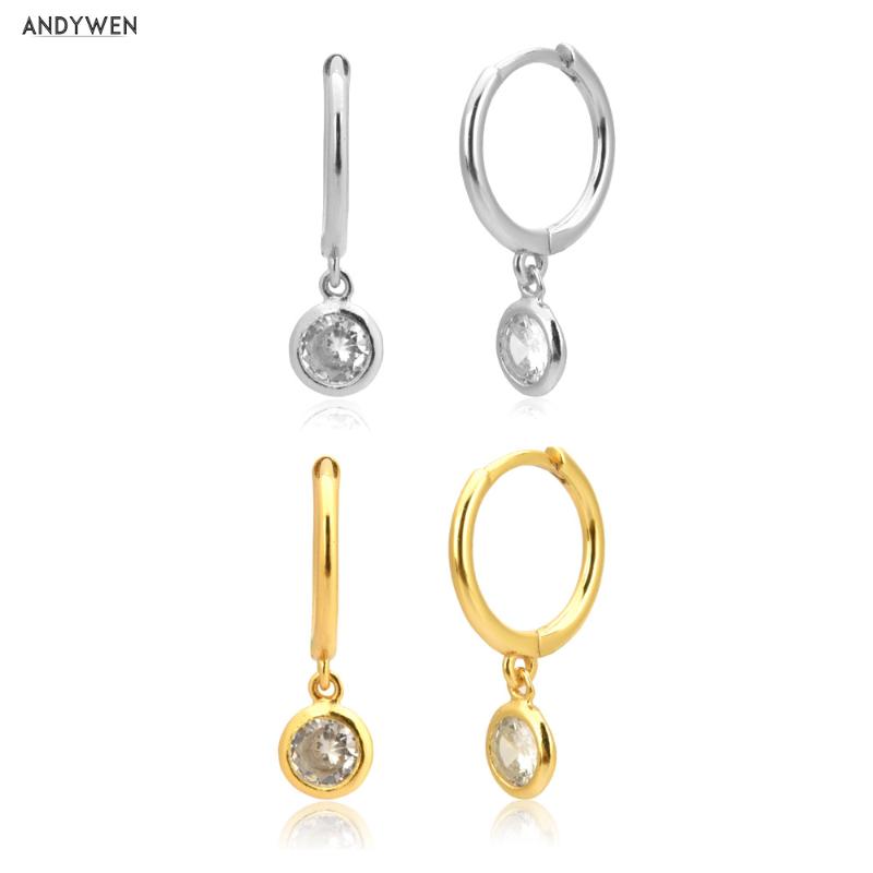 ANDYWEN 925 Sterling Silver Round Zircon Drop Earring 2021 Fine Luxury Piercing Dangle Charm European Jewelry Rock Punk Wedding 
ANDYWEN 925 Sterling Silver Round Zircon Drop Earring 2021 Fine Luxury Piercing Dangle Charm European Jewelry Rock Punk Wedding