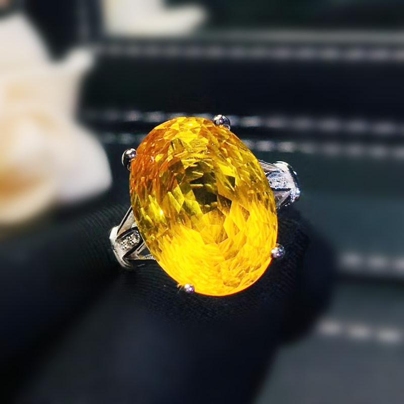 Cluster Rings Natural Real Citrine Oval Big Ring Per Jewelry 925 Sterling Silver 12*16mm 9.5ct Gemstone Fine J211305, Golden;silver
Cluster Rings Natural Real Citrine Oval Big Ring Per Jewelry 925 Sterling Silver 12*16mm 9.5ct Gemstone Fine J211305, Golden;silver