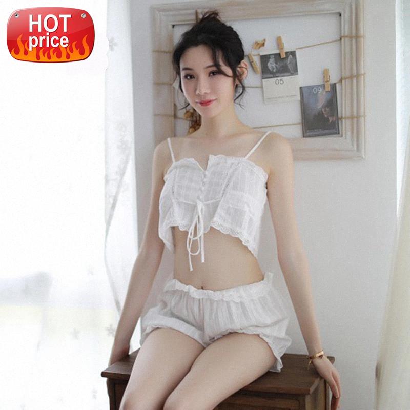 Pijamas Women Sexy Lingerie Pajama Set Lace Sleepwear Set White Pyjamas Spaghetti Strap Top + Short Nightwear Sexy Lingerie #4E7u, Black;white
Pijamas Women Sexy Lingerie Pajama Set Lace Sleepwear Set White Pyjamas Spaghetti Strap Top + Short Nightwear Sexy Lingerie #4E7u, Black;white