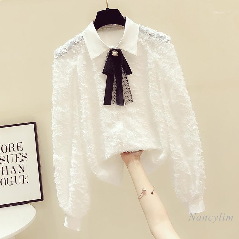 Long Sleeve White Chiffon Blouse Women New All-Match Bow Lapel Shirt 2021 Spring Nancylim Office Lady Female Top1
Long Sleeve White Chiffon Blouse Women New All-Match Bow Lapel Shirt 2021 Spring Nancylim Office Lady Female Top1