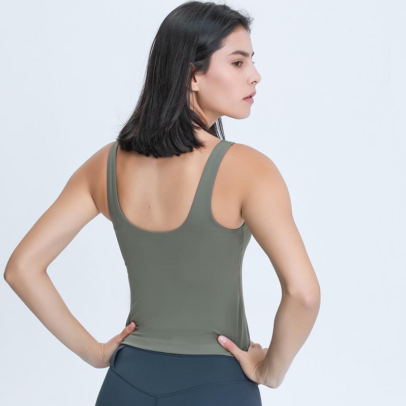 Heyyoga Women Naked Feel Buttery Soft Padded Gym Fitness Sports Bras Tank Tops Sexy V-Neck Yoga training Workout Crop Top Vest, Black
Heyyoga Women Naked Feel Buttery Soft Padded Gym Fitness Sports Bras Tank Tops Sexy V-Neck Yoga training Workout Crop Top Vest, Black