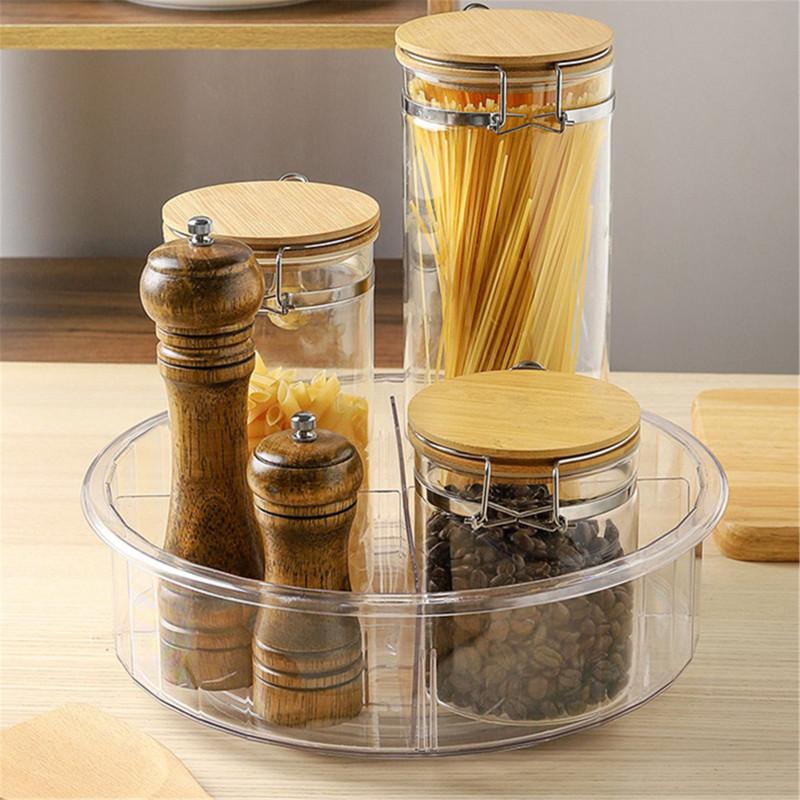 360°Rotating Kitchen Storage Rack Spice Bottle Tray Desktop Storage Box Holder Round Turntable Racks Cosmetic Rotating Shelf
360°Rotating Kitchen Storage Rack Spice Bottle Tray Desktop Storage Box Holder Round Turntable Racks Cosmetic Rotating Shelf