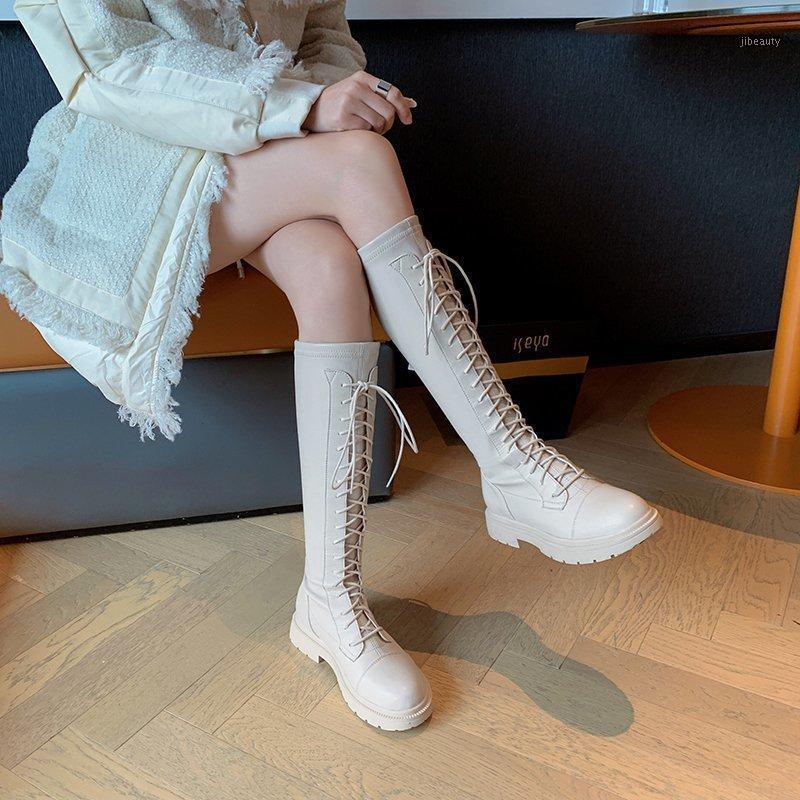 Knee High Boots Lace Up Women Suede Platform Long Boots Women Motorcycle Punk Shoes Black Beige 2020 Botas Mujer1
Knee High Boots Lace Up Women Suede Platform Long Boots Women Motorcycle Punk Shoes Black Beige 2020 Botas Mujer1