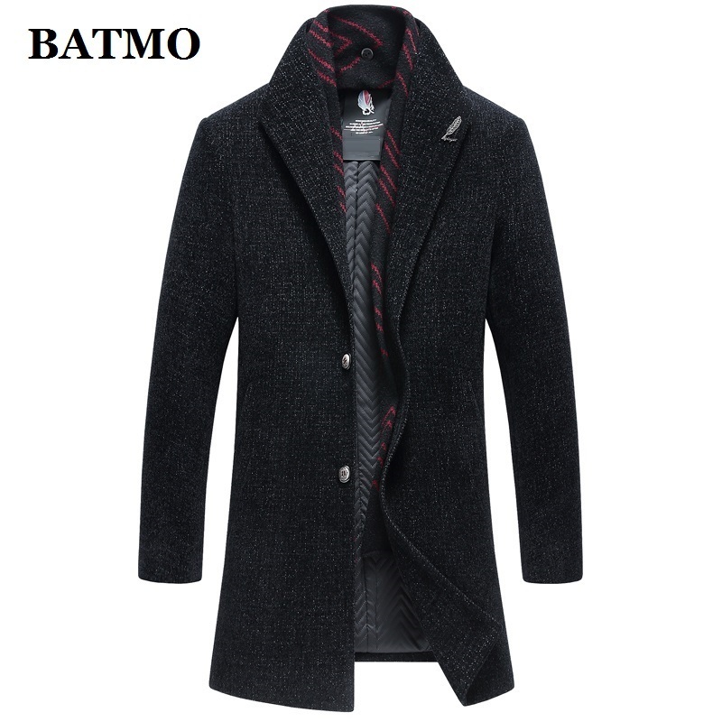 BATMO arrival winter high quality trench coat menmen's jacketsplus-size M-XXXL 97843 201128