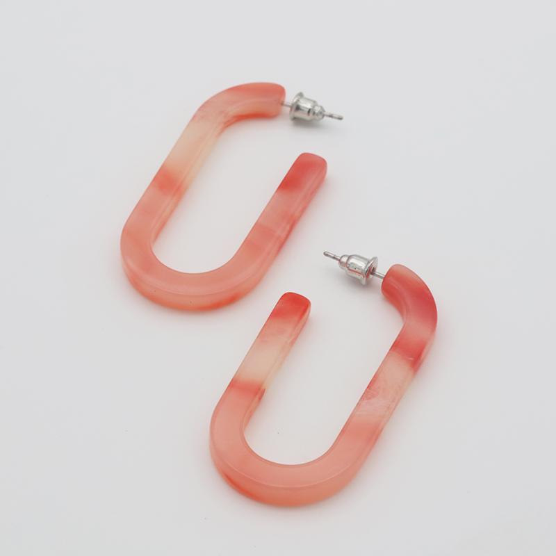 Hoop & Huggie Light Weight Pink And Yellow Acrylic Acetate Oval Tube Wire Earrings For Women Girl Geometric Statement 
Hoop & Huggie Light Weight Pink And Yellow Acrylic Acetate Oval Tube Wire Earrings For Women Girl Geometric Statement