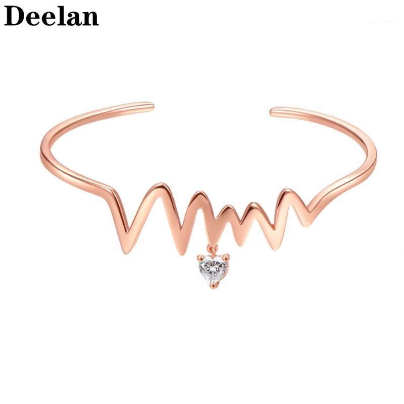 DEELAN bracelets for women Fashion crystal ECG adjustable jewelry Girl rose gold romantic wedding bracelet Girlfriend jewellery1
DEELAN bracelets for women Fashion crystal ECG adjustable jewelry Girl rose gold romantic wedding bracelet Girlfriend jewellery1