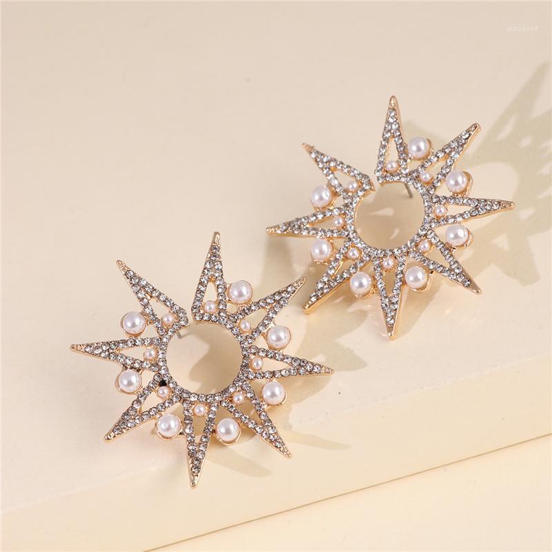 Stud JUJIA Korean Elegant Shiny Gold Color Snowflake Earrings For Women Fashion Pendientes Party Simulated Pearl Jewelry1
Stud JUJIA Korean Elegant Shiny Gold Color Snowflake Earrings For Women Fashion Pendientes Party Simulated Pearl Jewelry1