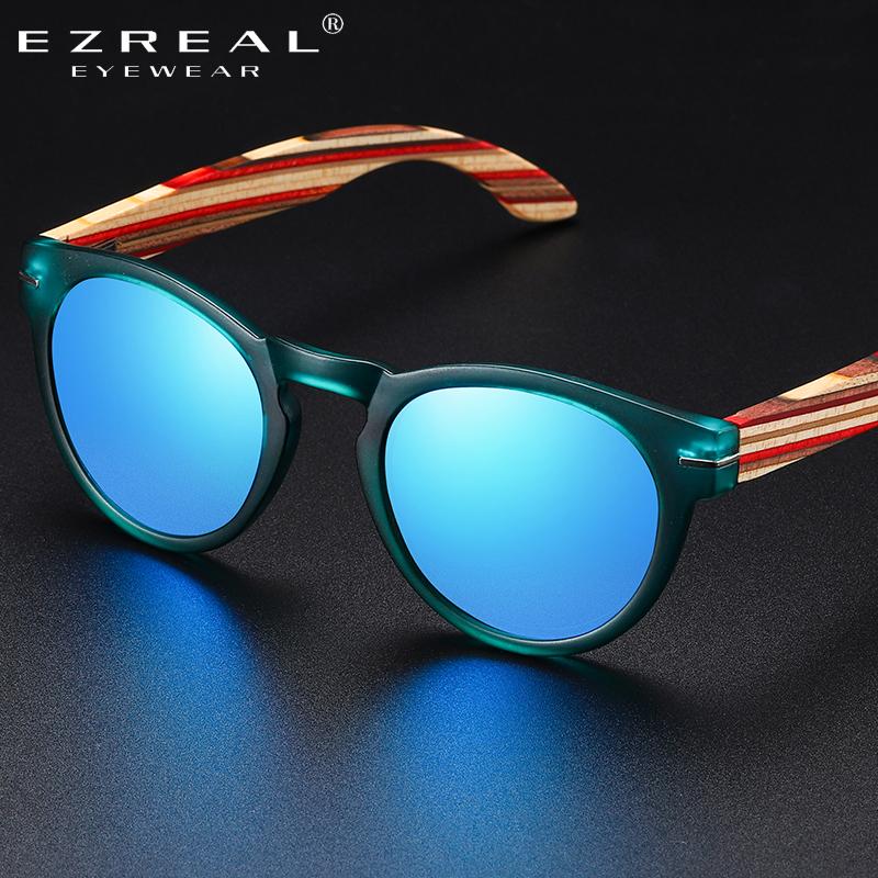 EZREA Brand Designer Polarized Sunglasses Women Plastic Frame With Wood Temples Fashion Oval Sun Glasses Mirror Lens
EZREA Brand Designer Polarized Sunglasses Women Plastic Frame With Wood Temples Fashion Oval Sun Glasses Mirror Lens