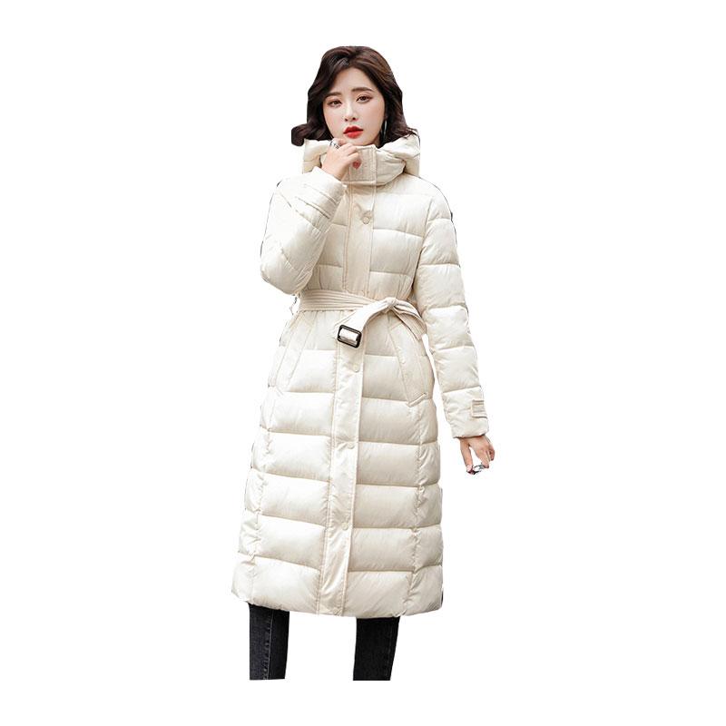 Women Long Winter Jacket Hooded Belted Windproof Down Jacket Oversize Cotton padded Parkas Outwear Coat, Beige
Women Long Winter Jacket Hooded Belted Windproof Down Jacket Oversize Cotton padded Parkas Outwear Coat, Beige