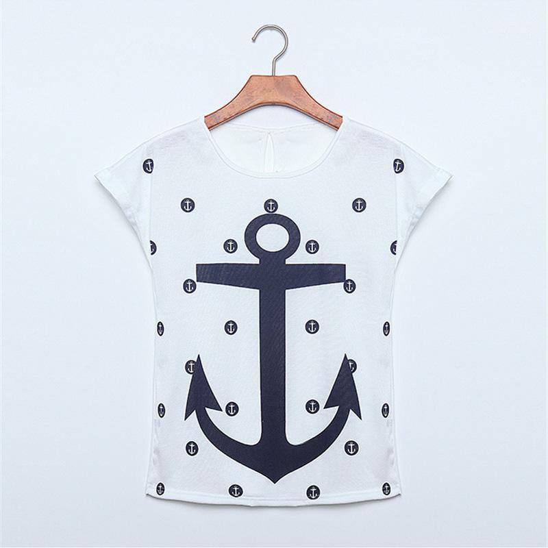 Women' T-Shirt Wholesale- ZSIIBO Women Ladies Tops Tees Short Sleeve T Shirt Boat Anchor Dress Female O-neck 10 Colors Clothes Vestidos NVT, Random color
Women' T-Shirt Wholesale- ZSIIBO Women Ladies Tops Tees Short Sleeve T Shirt Boat Anchor Dress Female O-neck 10 Colors Clothes Vestidos NVT, Random color
